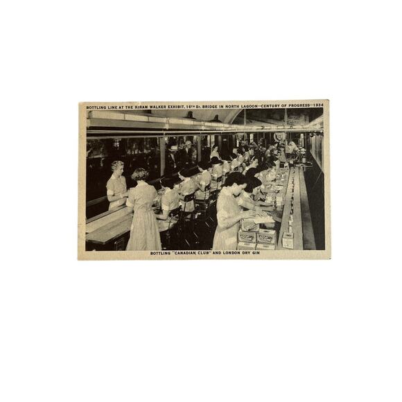 Vtg Litho Postcard '34 Ephemera Century Of Progress Exhibit Worlds Fair Bottling - Picture 5 of 6